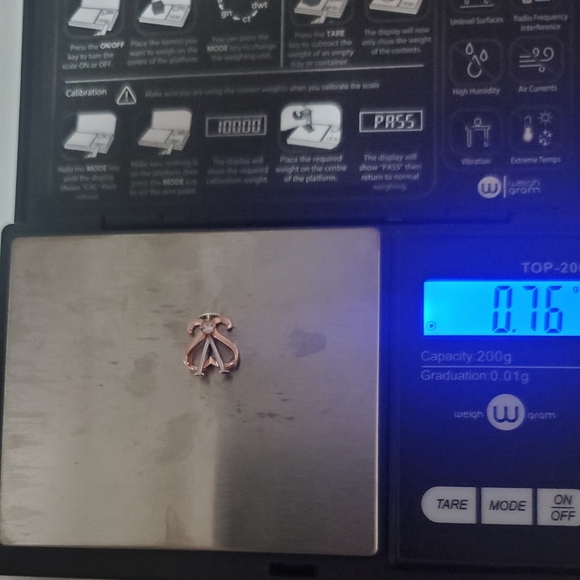 She-Said-Yes "Love Symbol" Round Cut 10k Solid Rose & White Gold Pendant - Picture 5 of 5